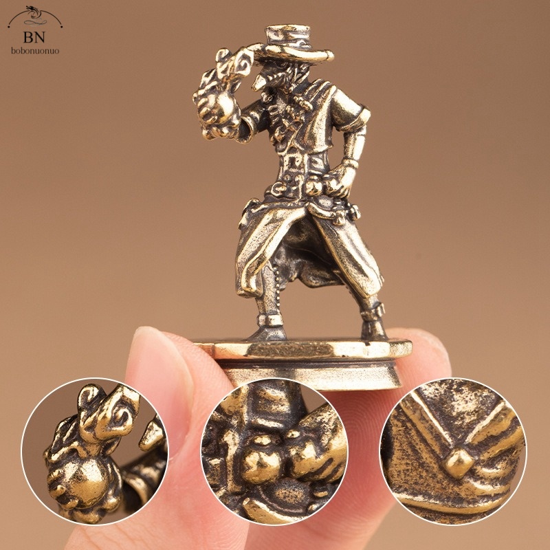 Vintage Collectibles Toys - Solide Messing Tanz Cowboy Figuren Miniaturen