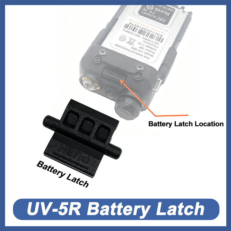 Cassette Walkman Belt - Druckknopf-Batterieverriegelung für Baofeng UV-5R UV-5RA UV-5RE