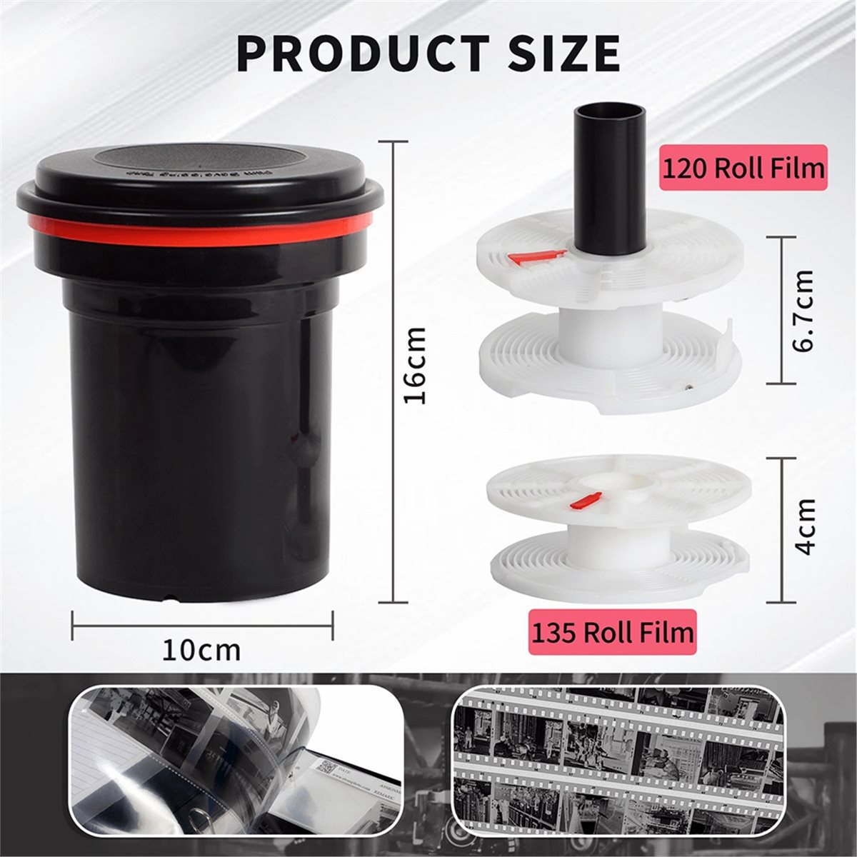 2026 Neu 120/135/127mm Filment – Developing Tank Reel Bewertung und Preis