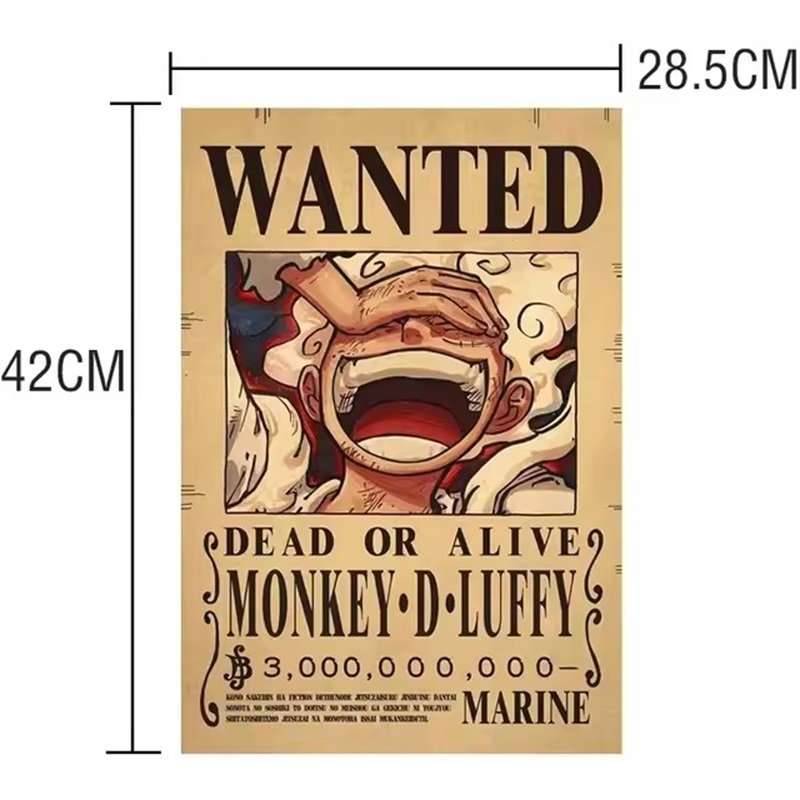Anime One Piece Wanted-Plakate – Vintage Toys Collection Bewertung und Preis