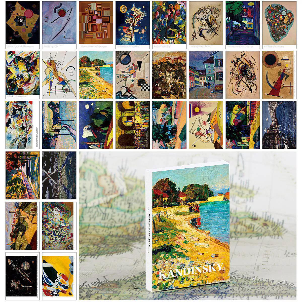Wassily Kandinsky Kunstpostkar – Collectible Vintage Greeting Cards Bewertung und Preis