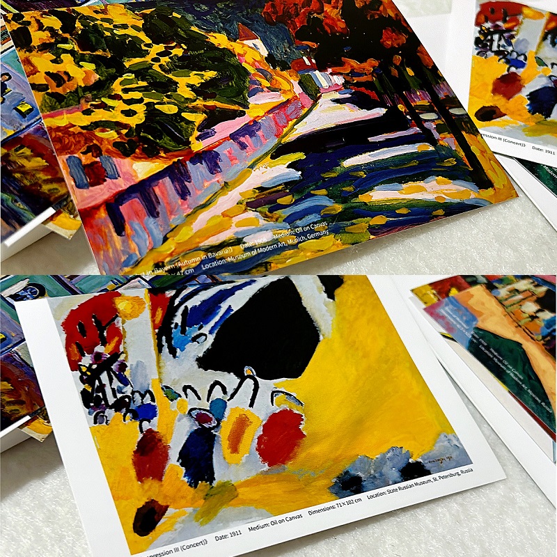 Wassily Kandinsky Kunstpostkar – Collectible Vintage Greeting Cards Bewertung und Preis